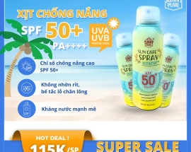 Thử thách 7 ngày sử dụng xịt chống nắng